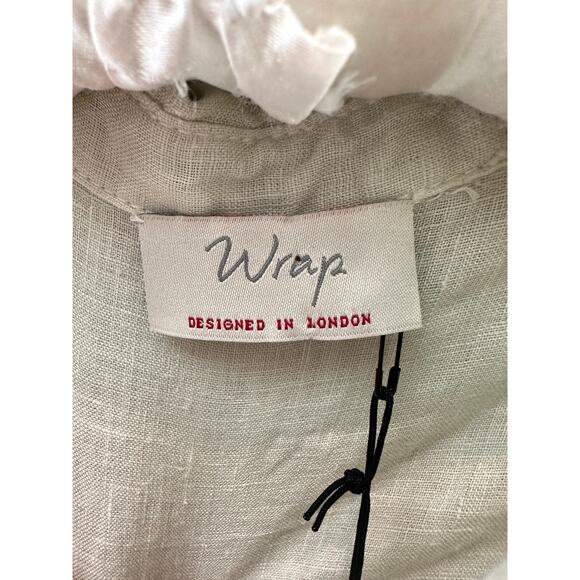 WRAP LONDON | 100% Linen Long Sleeve Button Down Shirt Mint Green NWT | Size 10 - Picture 5 of 8